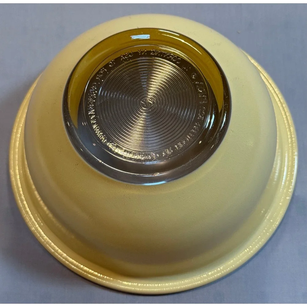 Vintage Pyrex 322 Yellow Glass Mixing Bowl 1 Qt Mid Century Modern Kitchenware